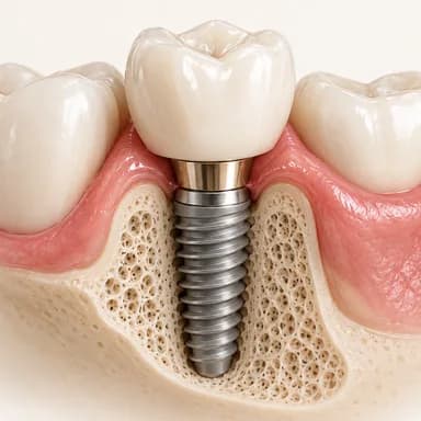 Ilustração de implantes